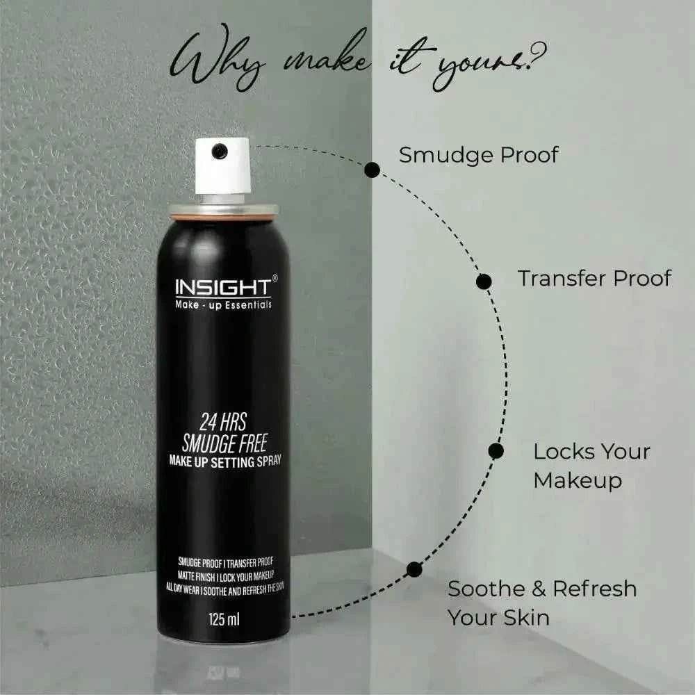 24 hrs smudge-free makeup setting spray | long-lasting, hydrating, lightweight