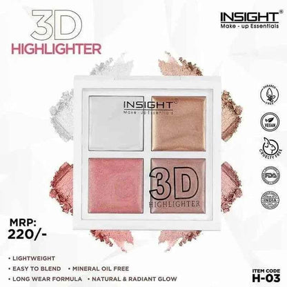 3D Highlighter | Intense Glow, Buildable Shine & Long-Lasting