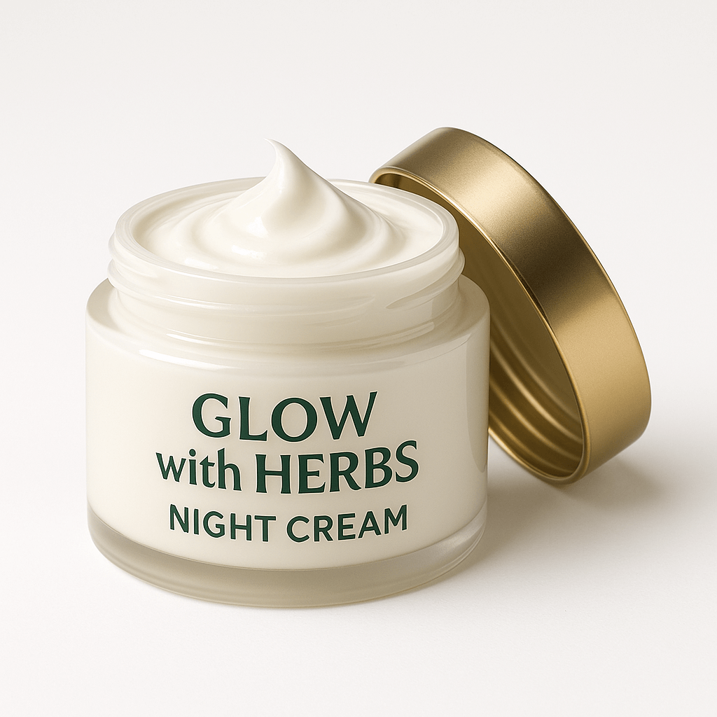 glow with herbs: night face cream – love & care for your skin - gehnasale