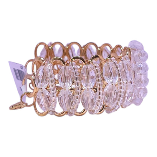 Transparent Crystal Beads Bracelet – Elegant Adjustable Party Bracelet - Gehnasale