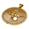 Traditional Durga Mata Gold Finish Pendant for Women