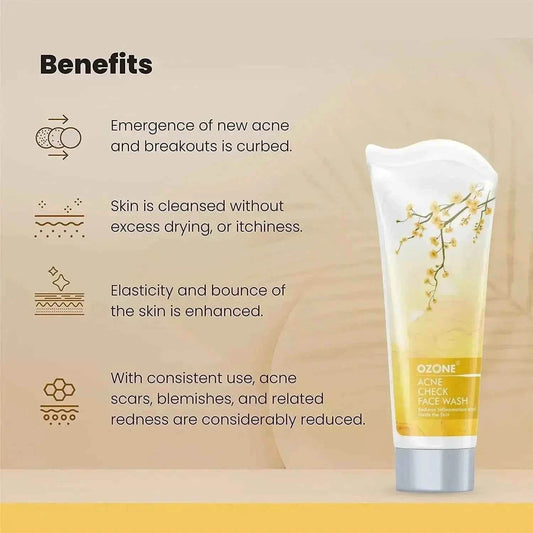 Acne Check Face Wash 100g – Clear & Oil-Free Skin