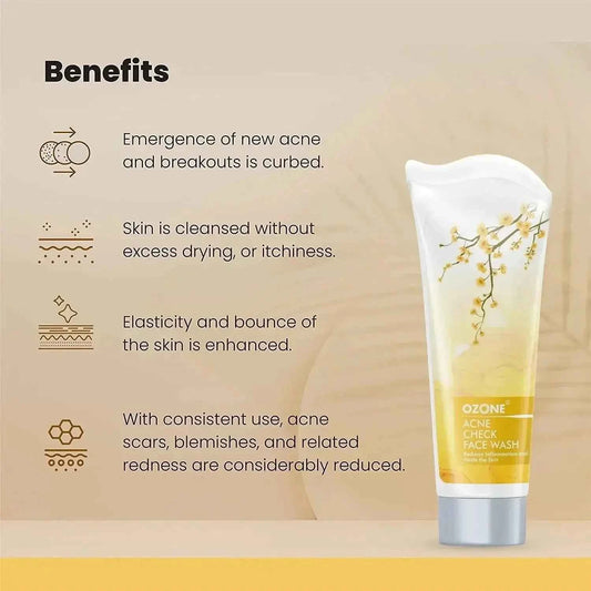 Acne Check Face Wash 100g – Clear & Oil-Free Skin