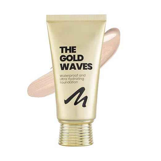 Adbeni Gold Waves Matte Finish Foundation – 60ml, Waterproof, 18-Hour Stay, Hydrating Formula – Shade 104 – For All Skin Types - Gehnasale