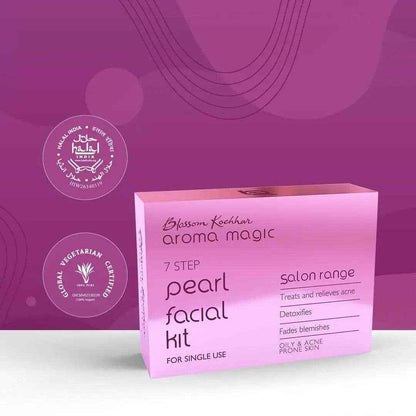 Aroma Magic Pearl Facial Kit – Single Use | 7-Step Facial for Bright, Pearly Glow