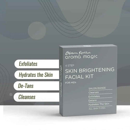 Aroma Magic Skin Brightening Facial Kit for Men | 4 - Step Salon Range - Gehnasale