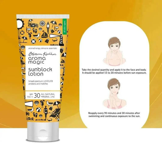 Aroma Magic Sun Block Lotion SPF 30 | UV Protection | 50ml