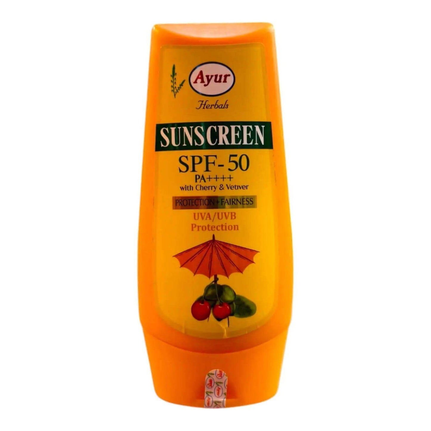 ayur herbal sunscreen lotion spf 50 pa++++ | broad spectrum protection with natural ingredients | water-resistant & lightweight formula