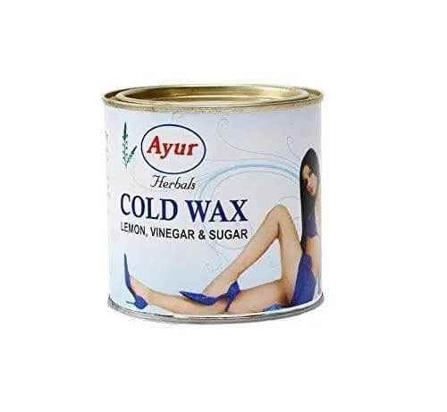 Ayur Herbals Cold Wax for Women with Lemon, Vinegar & Sugar – 600g | Natural Hair Removal for Smooth, Radiant Skin