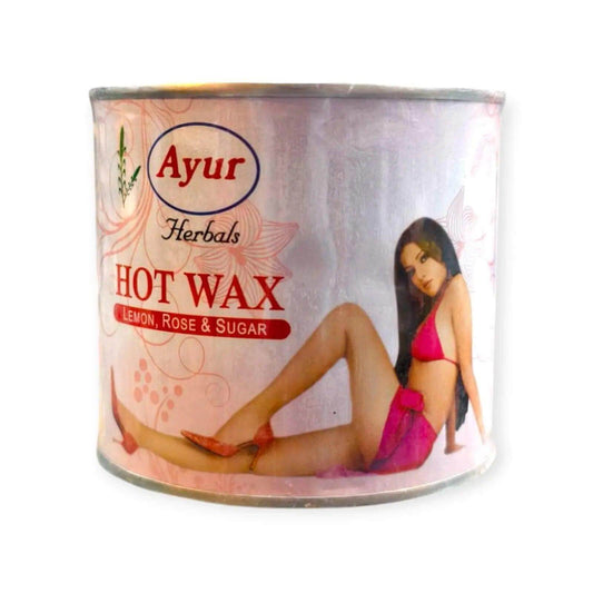 Ayur Herbals Hot Wax for Women with Lemon, Vinegar & Sugar – 600g | Natural Hair Removal for Smooth & Radiant Skin