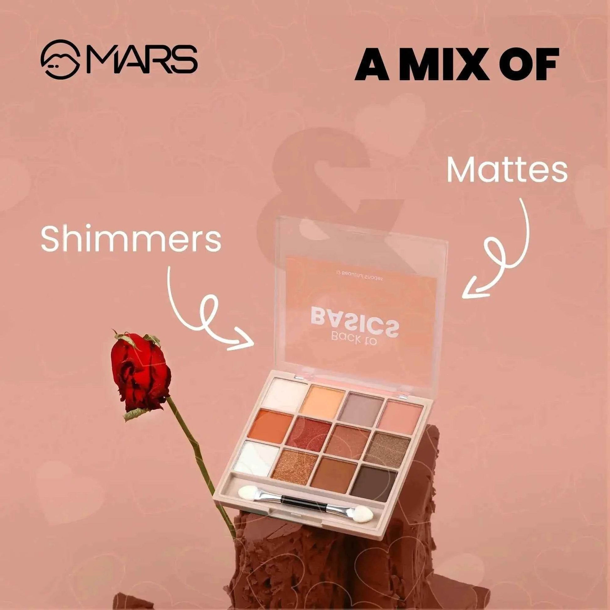 Back to Basics Eyeshadow Palette – 12 Everyday Nude Shades | Matte & Shimmer | Highly Pigmented | Blendable & Long-Lasting Eye Makeup