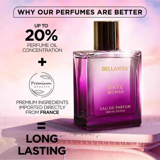 Bella Vita Date Women Perfume - Premium Eau De Parfum 100ML for Date Women