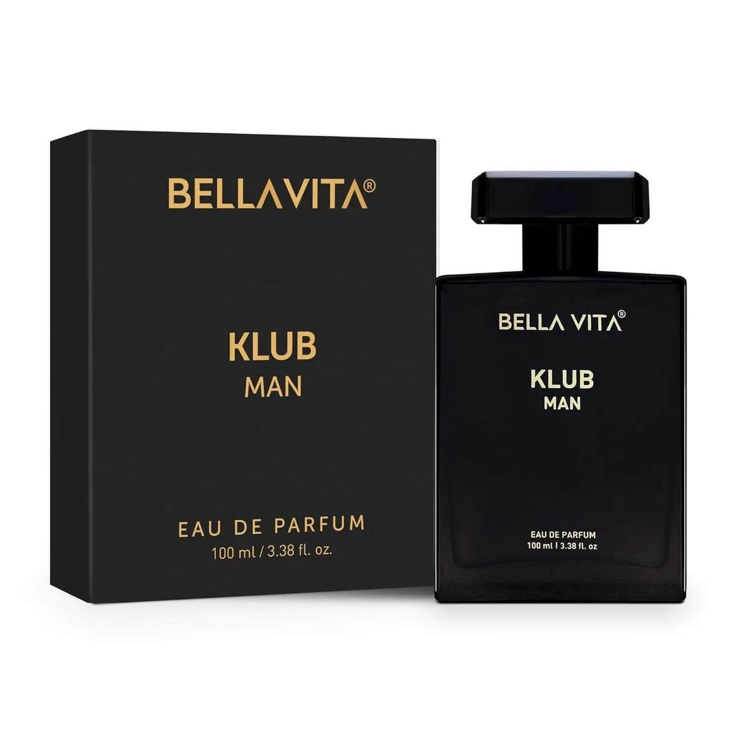 bella vita klub man fragrance - 100ml premium long-lasting eau de parfum for men
