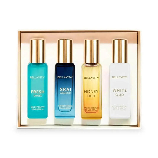 Bella Vita Luxury Unisex Eau De Parfum Gift Set | 4x20ml Perfumes for Men & Women