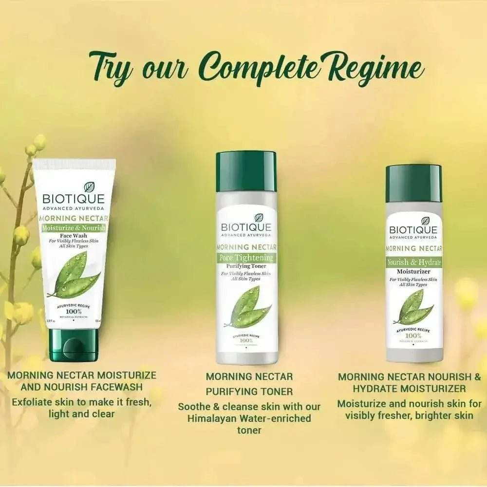 Biotique Morning Nectar Moisturizer | Hydrates & Brightens | 120ml