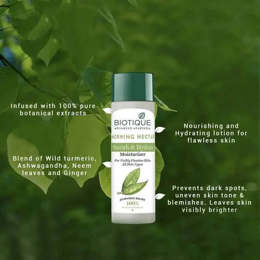 Biotique Morning Nectar Moisturizer | Hydrates & Brightens | 120ml