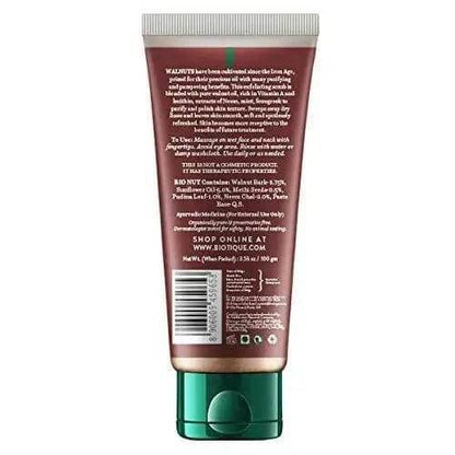 Biotique Walnut Exfoliating & Polishing Face Scrub | Normal to Dry Skin | 100g