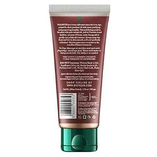 Biotique Walnut Exfoliating & Polishing Face Scrub | Normal to Dry Skin | 100g