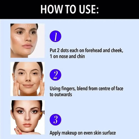 Blue Heaven Flawless Makeup Base Primer – Smooth, Long-Lasting, Pore & Fine Line Minimizer, Silk Matte Finish, Oil-Free, 16gm - Gehnasale