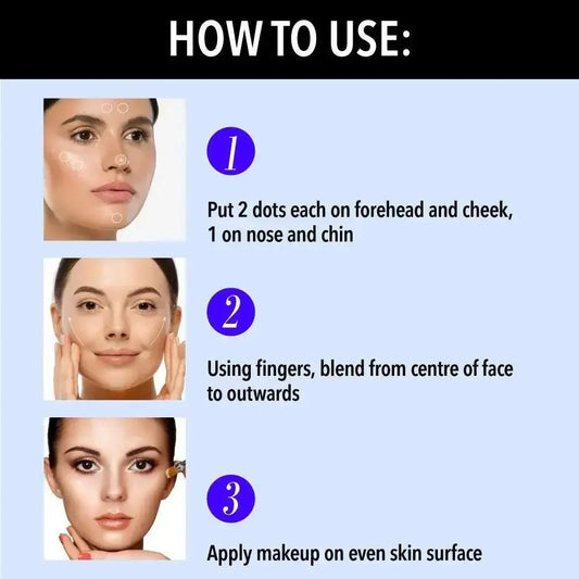 Blue Heaven Flawless Makeup Base Primer | Smooth & Long-Lasting | Pore Minimizer | Silk Matte Finish | Oil-Free | Aloe-Infused | 30ml - Gehnasale
