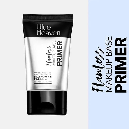 Blue Heaven Flawless Makeup Base Primer | Smooth & Long-Lasting | Pore Minimizer | Silk Matte Finish | Oil-Free | Aloe-Infused | 30ml - Gehnasale