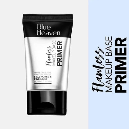Blue Heaven Flawless Makeup Base Primer | Smooth & Long-Lasting | Pore Minimizer | Silk Matte Finish | Oil-Free | Aloe-Infused | 30ml