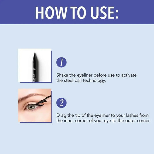 Blue Heaven Hyper Black Sketch Eyeliner Pen – 12hr Stay, Matte Finish, Waterproof & Smudge-Proof, One-Stroke, Advanced Steel Ball Technology - Gehnasale