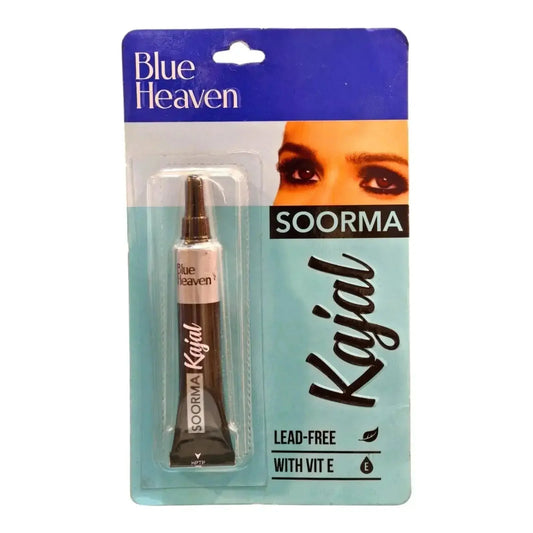 Blue Heaven Soorma Kajal | Lead-Free | Enriched with Vitamin E | Long-Lasting & Smudge-Proof - Gehnasale