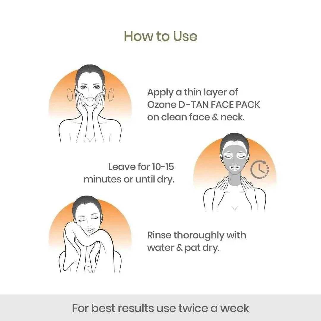 D-Tan Face Pack 100g – Brighten & Even Skin Tone