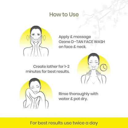 D-Tan Face Wash 100g – Brighten & Deep Cleanse Skin