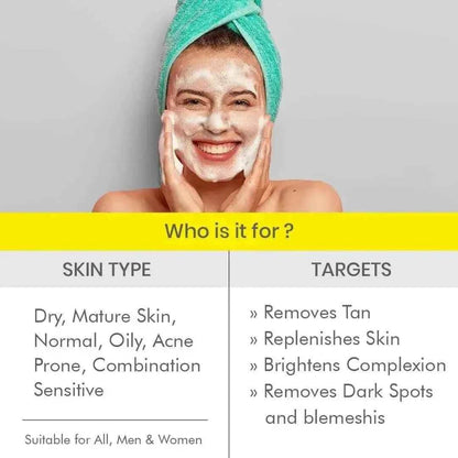 D-Tan Face Wash 100g – Brighten & Deep Cleanse Skin