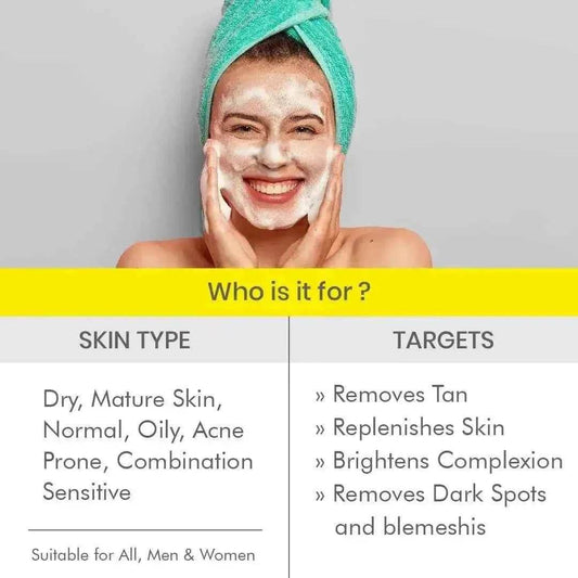 D-Tan Face Wash 100g – Brighten & Deep Cleanse Skin