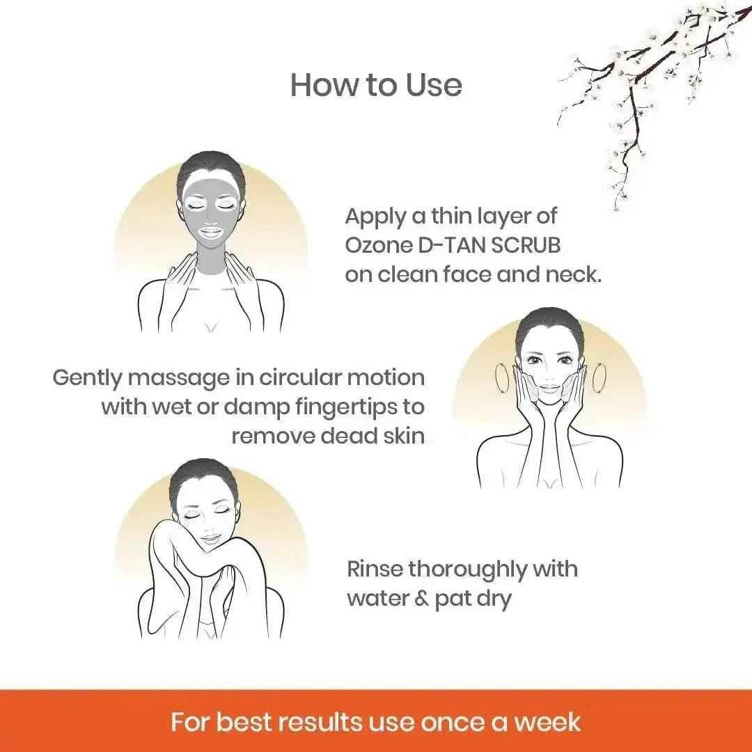 d-tan scrub 100g – exfoliate & brighten skin