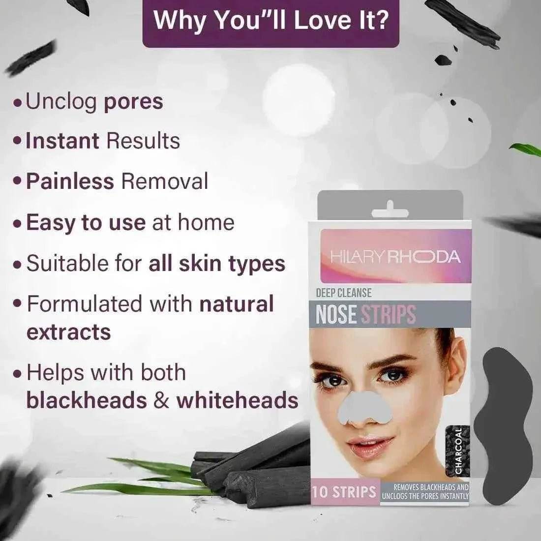 deep cleanse nose strips – remove blackheads & unclog pores