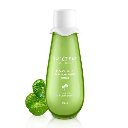 Dot & Key Cica Calming Clarifying Toner – 150ml | With Green Tea & Niacinamide | Fights Acne & Fades Scars | For Oily, Sensitive & Acne-Prone Skin
