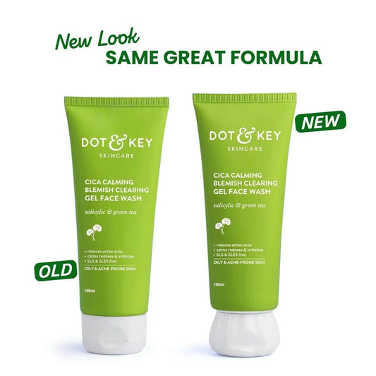 Dot & Key CICA Face Wash – 100ml | 2% Salicylic Acid + Zinc | Acne Control Cleanser for Oily, Sensitive Skin | Sulphate-Free | For Men & Women