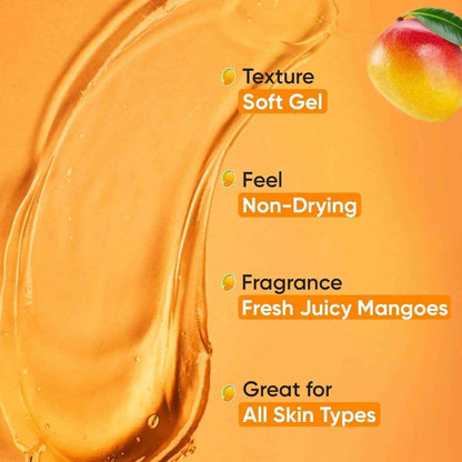 Dot & Key Mango De-Tan Gel Face Wash – 100ml | Fades Tan, Removes Dirt & Oil | Brightening Cleanser for All Skin Types | Gentle Daily Face Wash