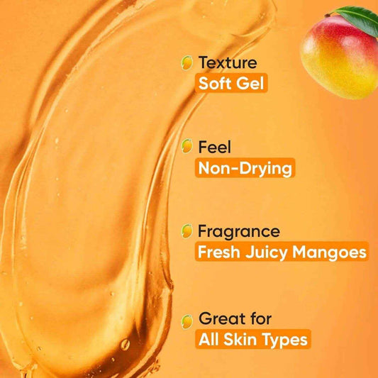 Dot & Key Mango De-Tan Gel Face Wash – 100ml | Fades Tan, Removes Dirt & Oil | Brightening Cleanser for All Skin Types | Gentle Daily Face Wash
