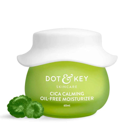 Dot & Key Niacinamide & Cica Oil-Free Moisturizer – 60ml | Soothes Redness, Fades Acne Marks & Dark Spots | For Oily, Acne-Prone & Sensitive Skin