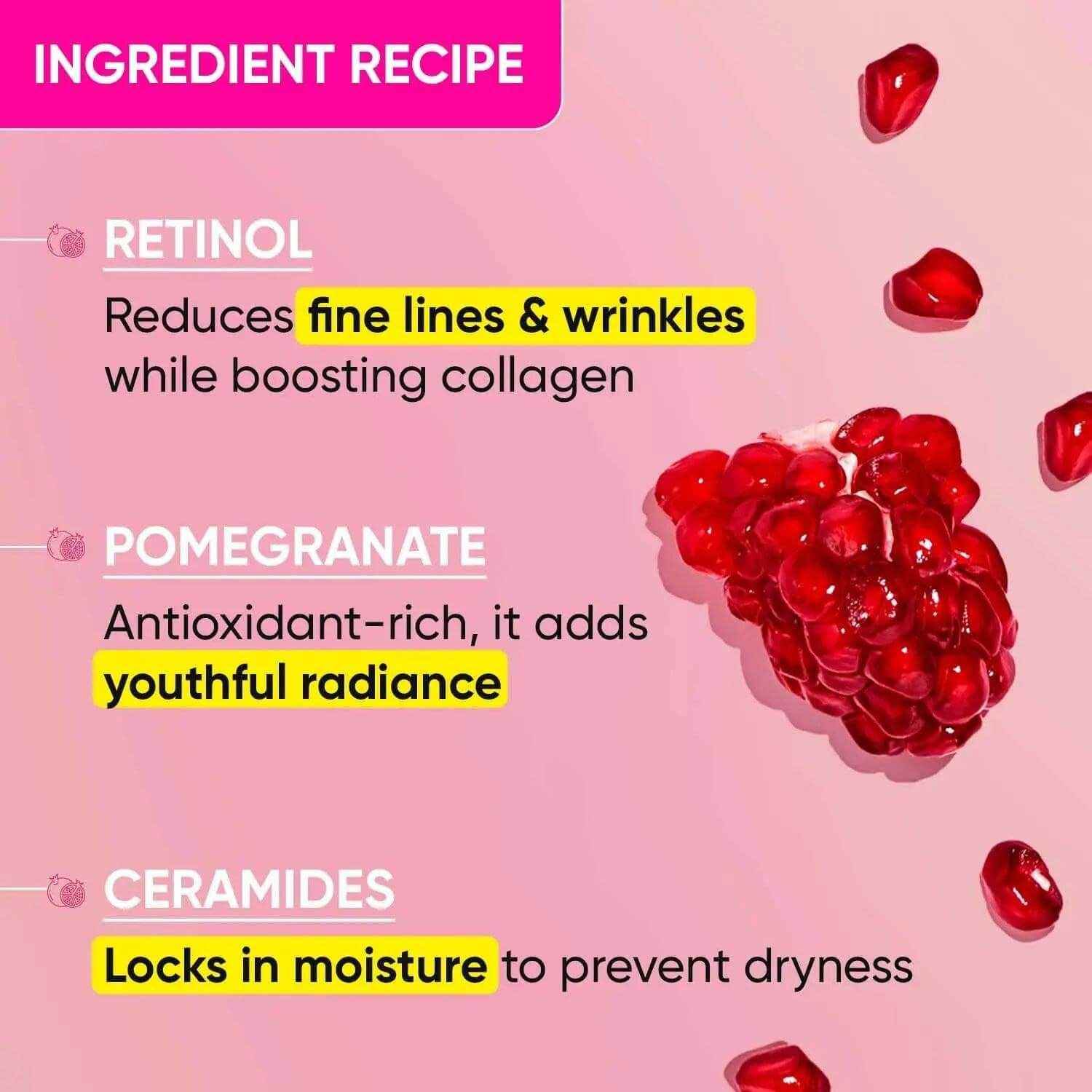 Dot & Key Night Reset Retinol + Ceramide Night Cream – 60ml | Anti-Aging Moisturizer for Fine Lines & Wrinkles | Oil-Free, Non-Sticky | For All Skin Types