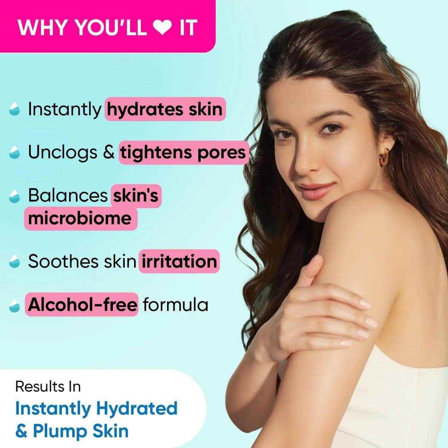 dot & key rice water hydrating toner – 150ml | alcohol-free, quick-absorbing & non-sticky | with hyaluronic acid | for hydrated, pore-refined skin - gehnasale
