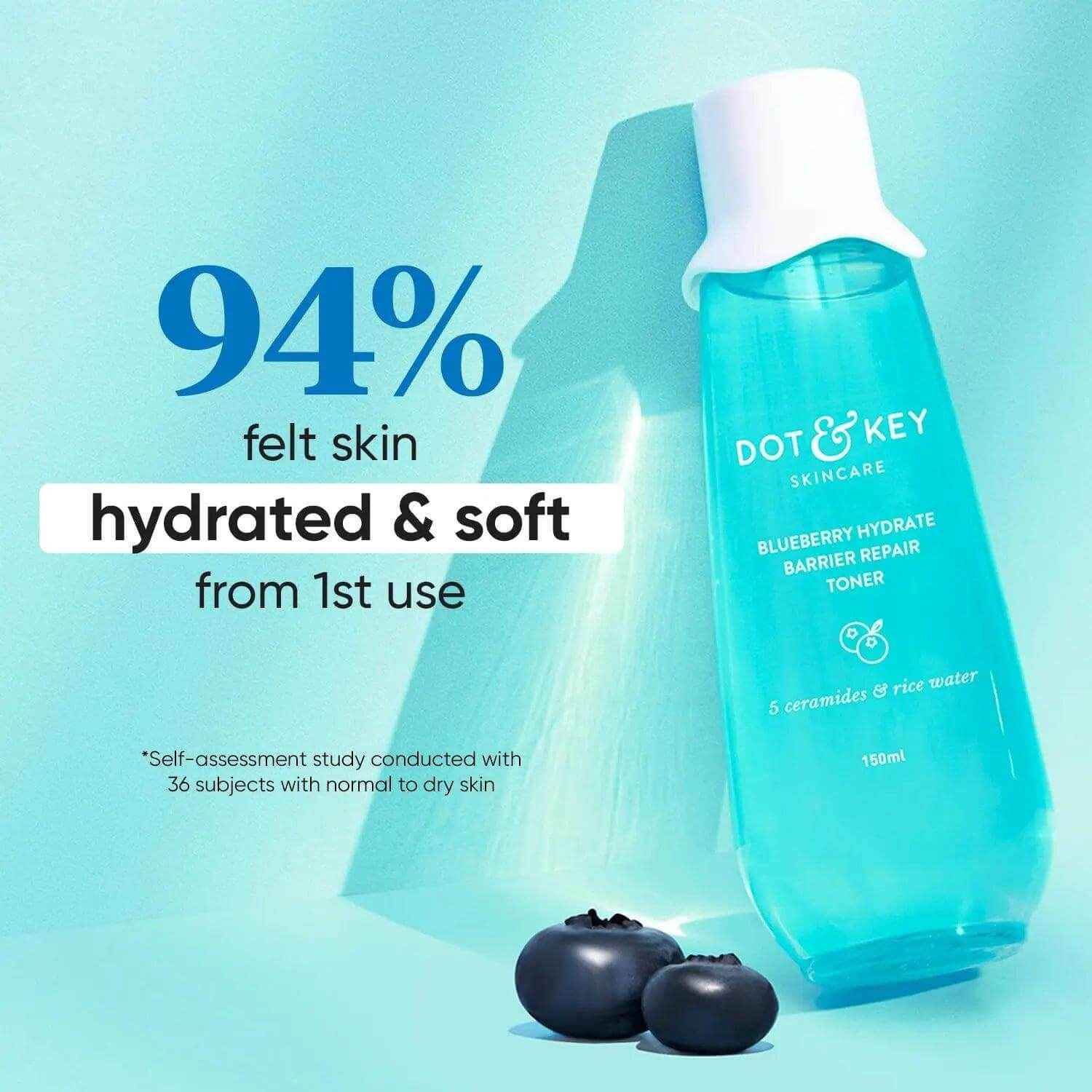 Dot & Key Rice Water Hydrating Toner – 150ml | Alcohol-Free, Quick-Absorbing & Non-Sticky | With Hyaluronic Acid | For Hydrated, Pore-Refined Skin - Gehnasale