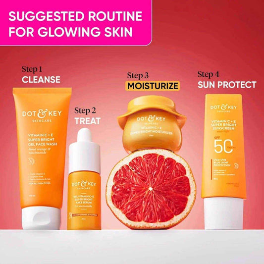 Dot & Key Vitamin C + E Sorbet Moisturizer – 25ml | Lightweight, Oil-Free Face Cream for Glowing Skin | Brightens & Hydrates | For All Skin Types