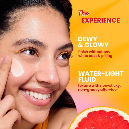 Dot & Key Vitamin C + E Super Bright Sunscreen SPF 50 – 80g | Lightweight, No White Cast | Broad Spectrum + Blue Light Protection | Glowing, Even-Toned Skin