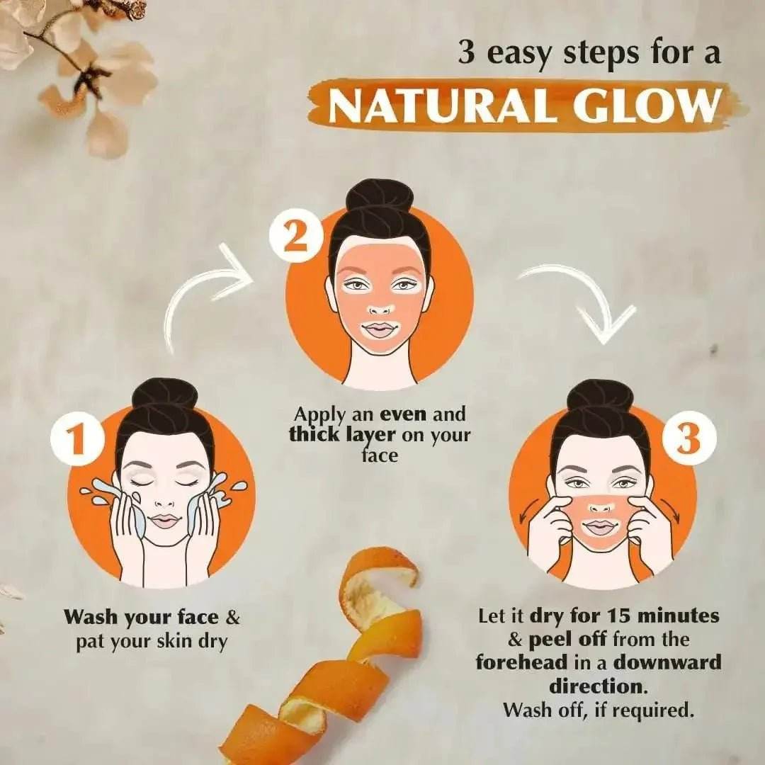 Everyuth Naturals Orange Peel-Off Mask - 50g | Instant Natural Glow