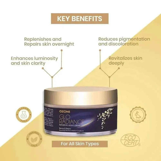 Glo Radiance Repairing Night Cream 50g – Restore & Hydrate