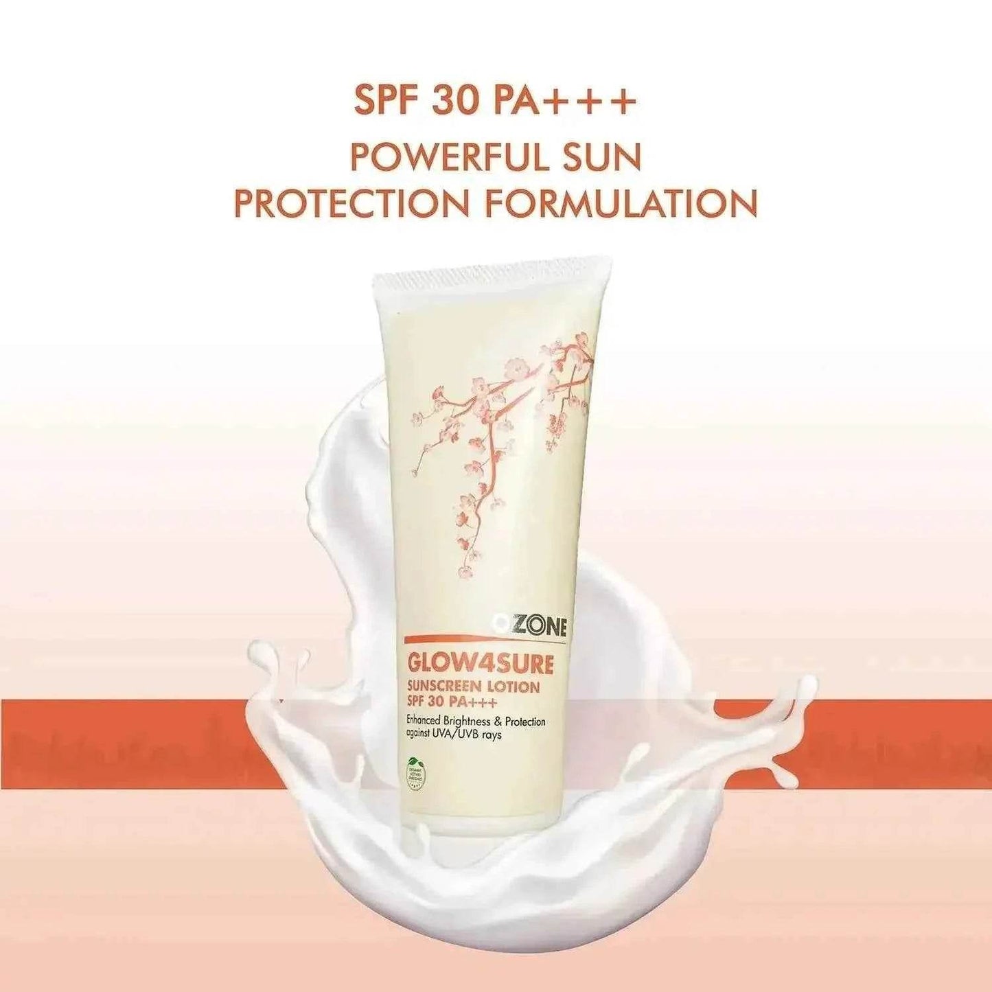 glow4sure sunscreen lotion 100ml – spf protection & glow