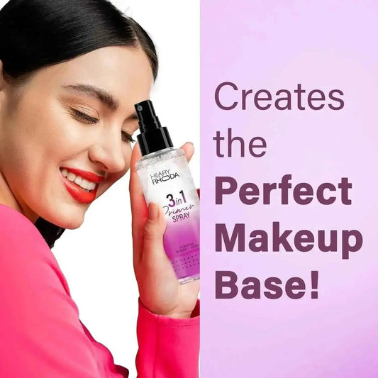 Hilary Rhoda 3-in-1 Primer Spray - Water-Based, Setting Spray, Blurs Pores, Dewy Finish, Oil Control, Lasts All Day, 120ml - Gehnasale