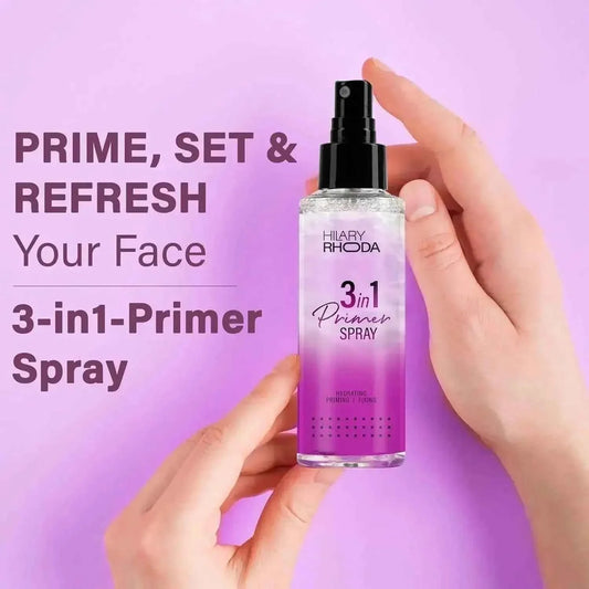 Hilary Rhoda 3-in-1 Primer Spray - Water-Based, Setting Spray, Blurs Pores, Dewy Finish, Oil Control, Lasts All Day, 120ml - Gehnasale