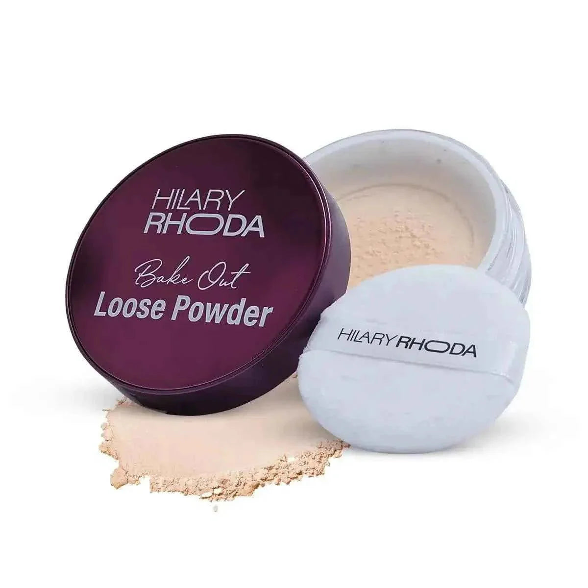 Hilary Rhoda Bake Out Loose Powder - Matte Finish & Lightweight, Oil Control, Hides Imperfections, 10g (Banana - Shade 02) - Gehnasale